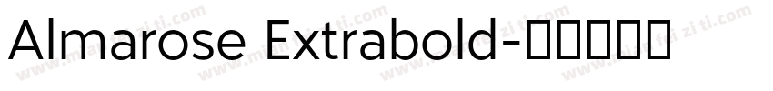 Almarose Extrabold字体转换
